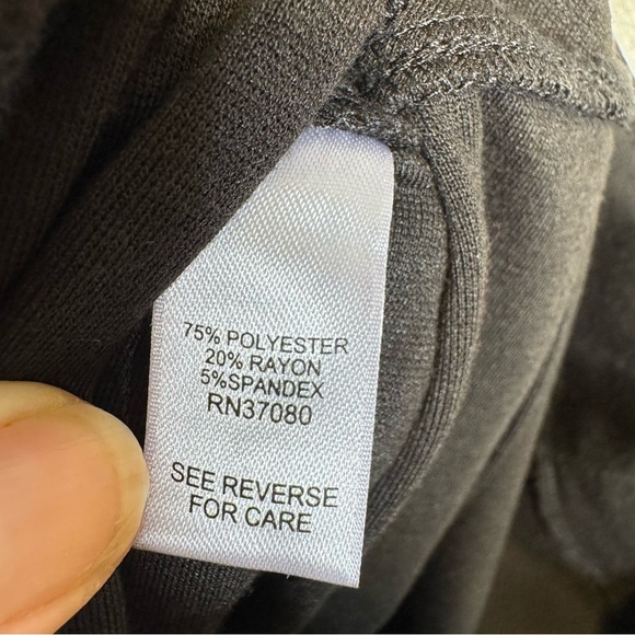 Classic Black Straight-Leg Pull on Trousers by Cato Size 18/20W - Picture 9 of 13